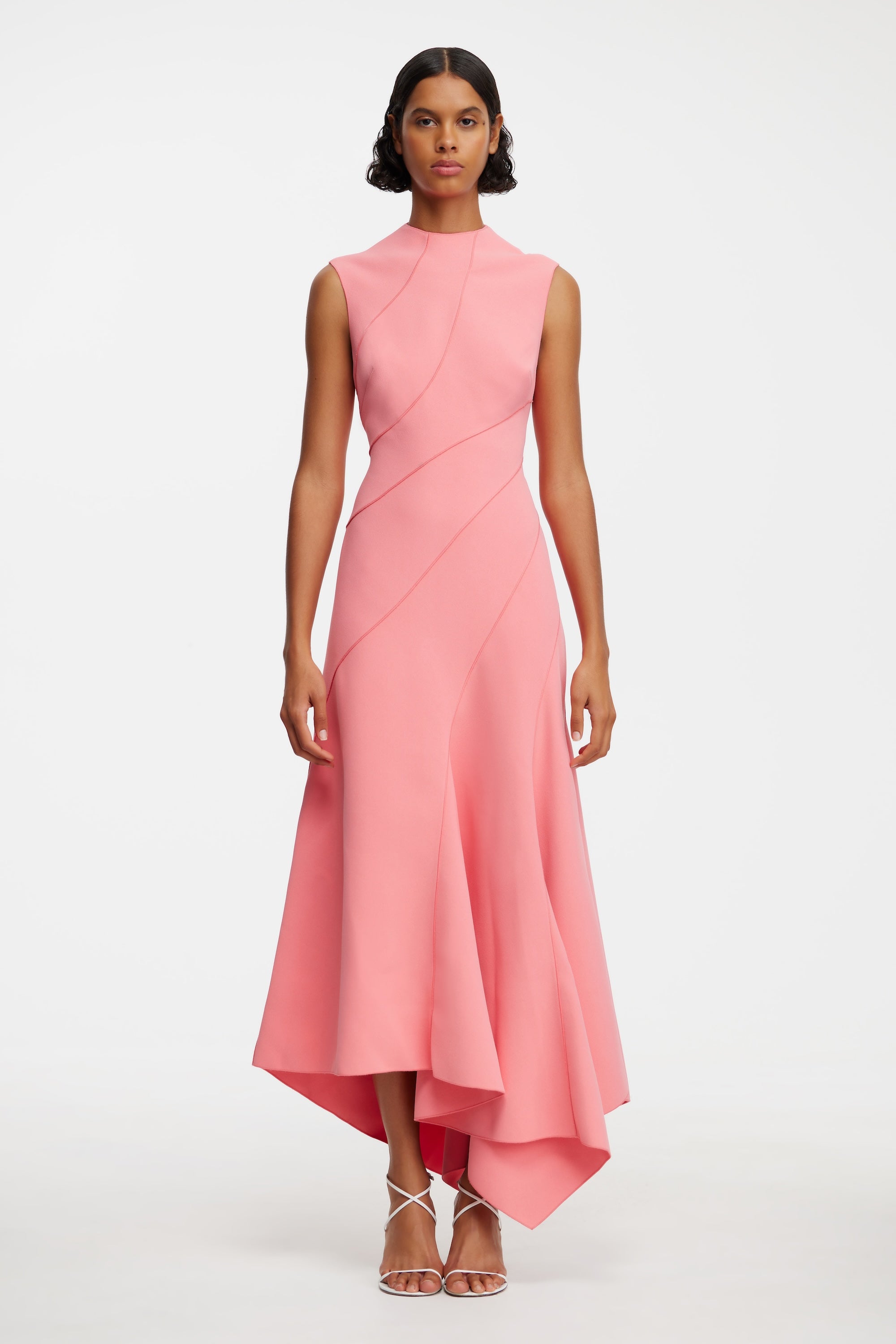 Rose pink midi dress online