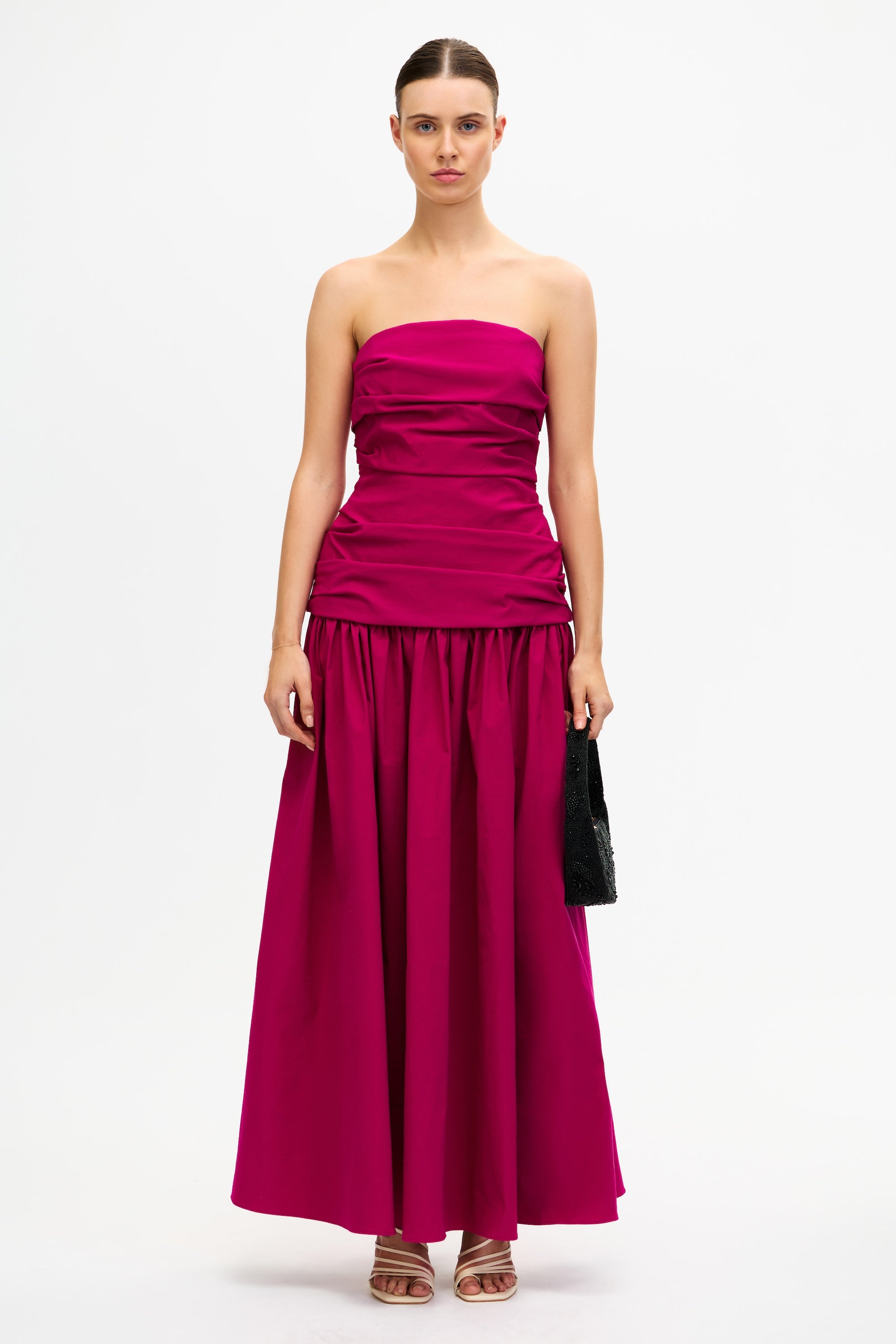Acler Online AU Iris Placement Print Maxi Dress, AU10 US6
