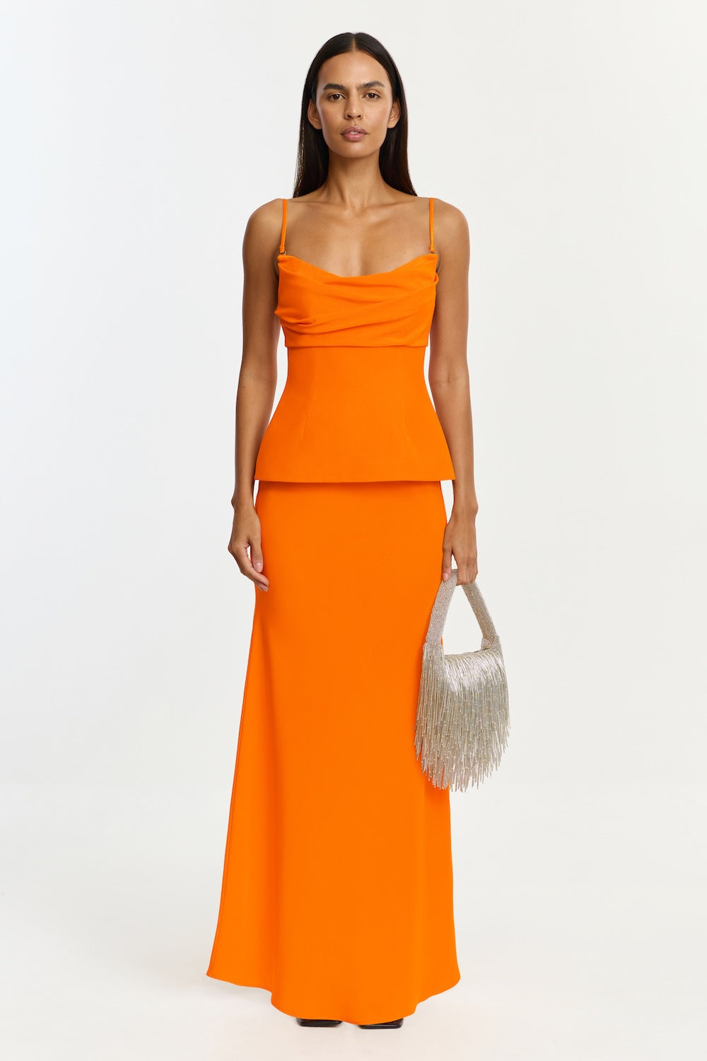 neon maxi dress Gilwell Strapless in Mango Orange 0039 Italy Estell Dress salispicks Size:EU 38 Regular