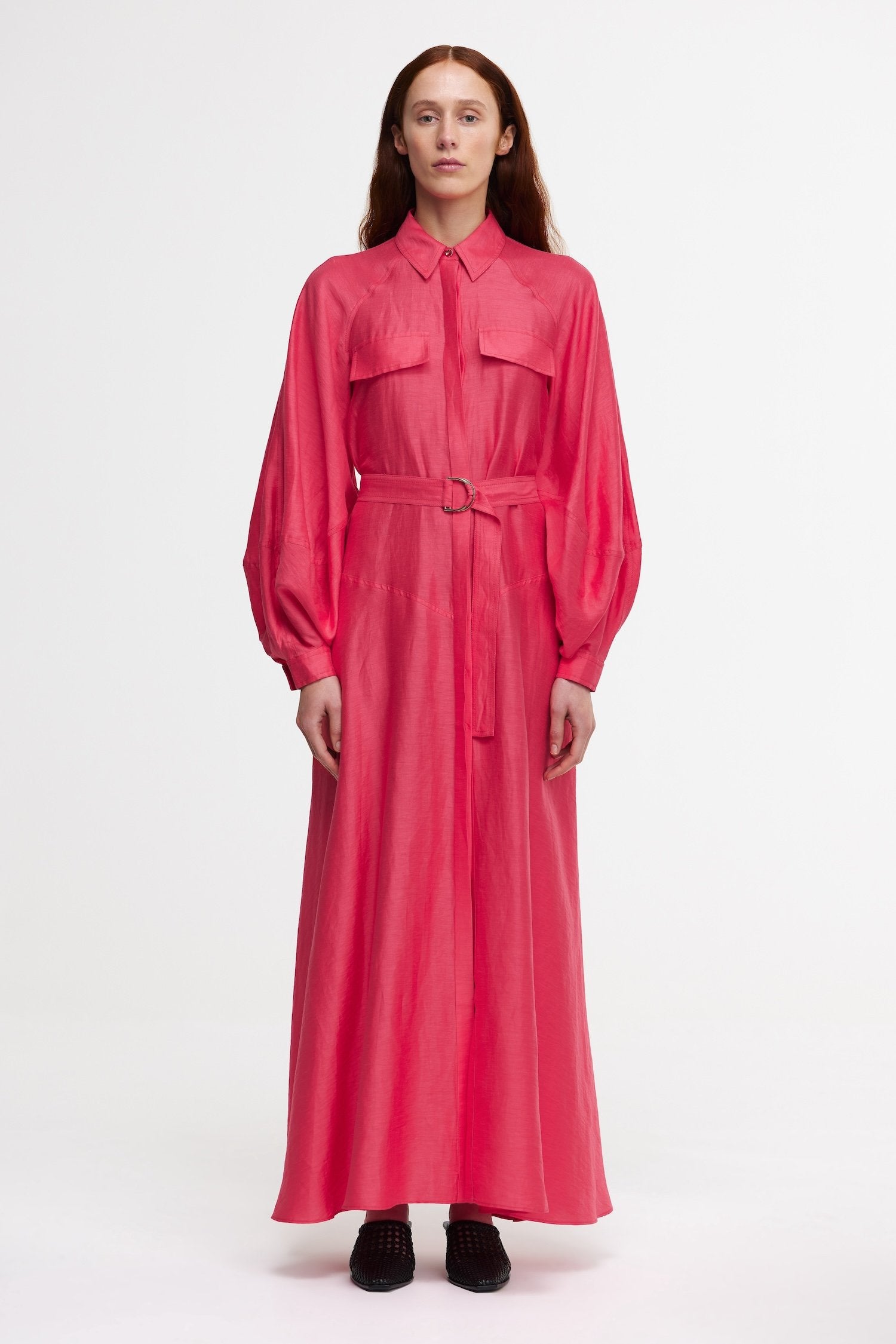 Acler Online AU Pennarly Maxi Dress, Berry Pink, AU8 US4