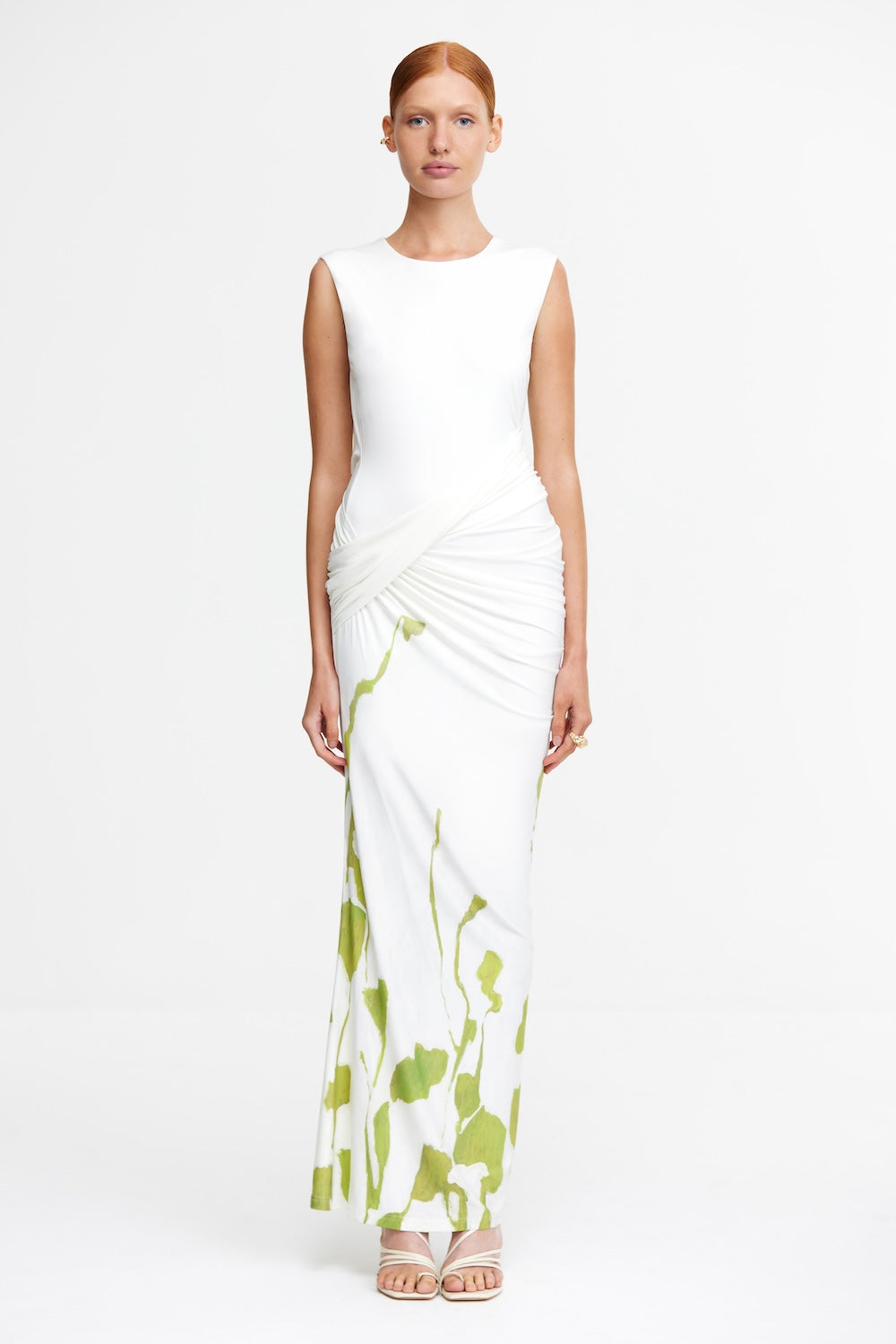 knee length dresses for ladies Wigmore Midi Dress for Women, Clover Canopy, AU10/US6, Polyester Blend