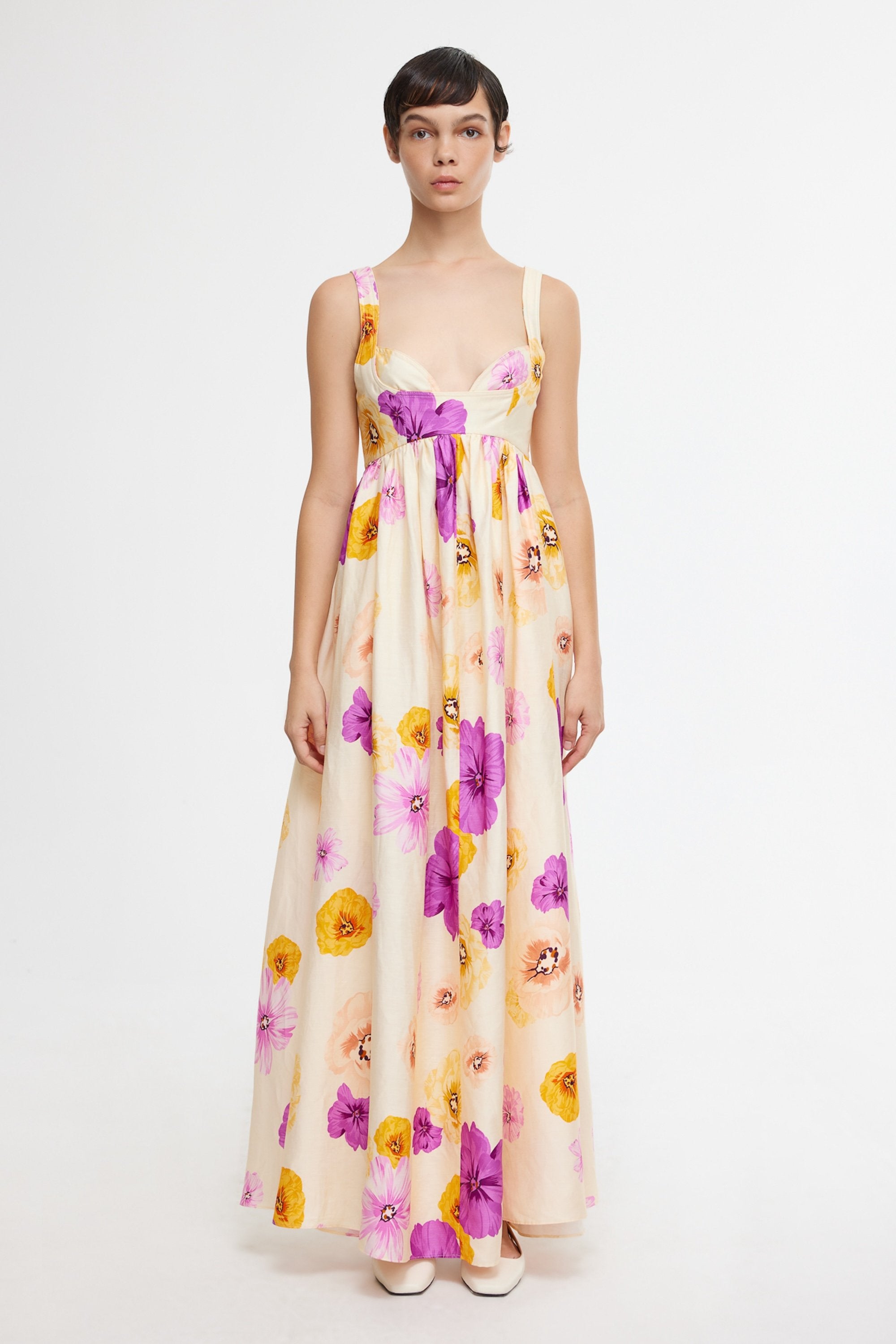 Colorful midi dress hotsell