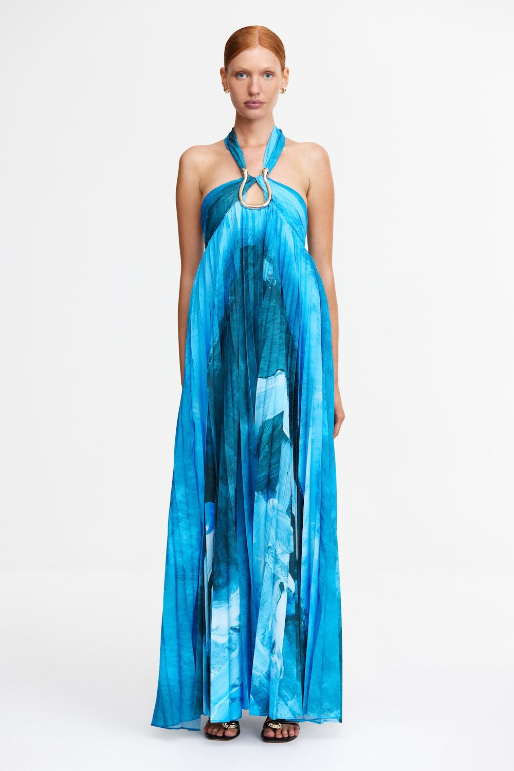 Acler - Women's Blue Maxi Dresses - ASKHAM Maxi Dress