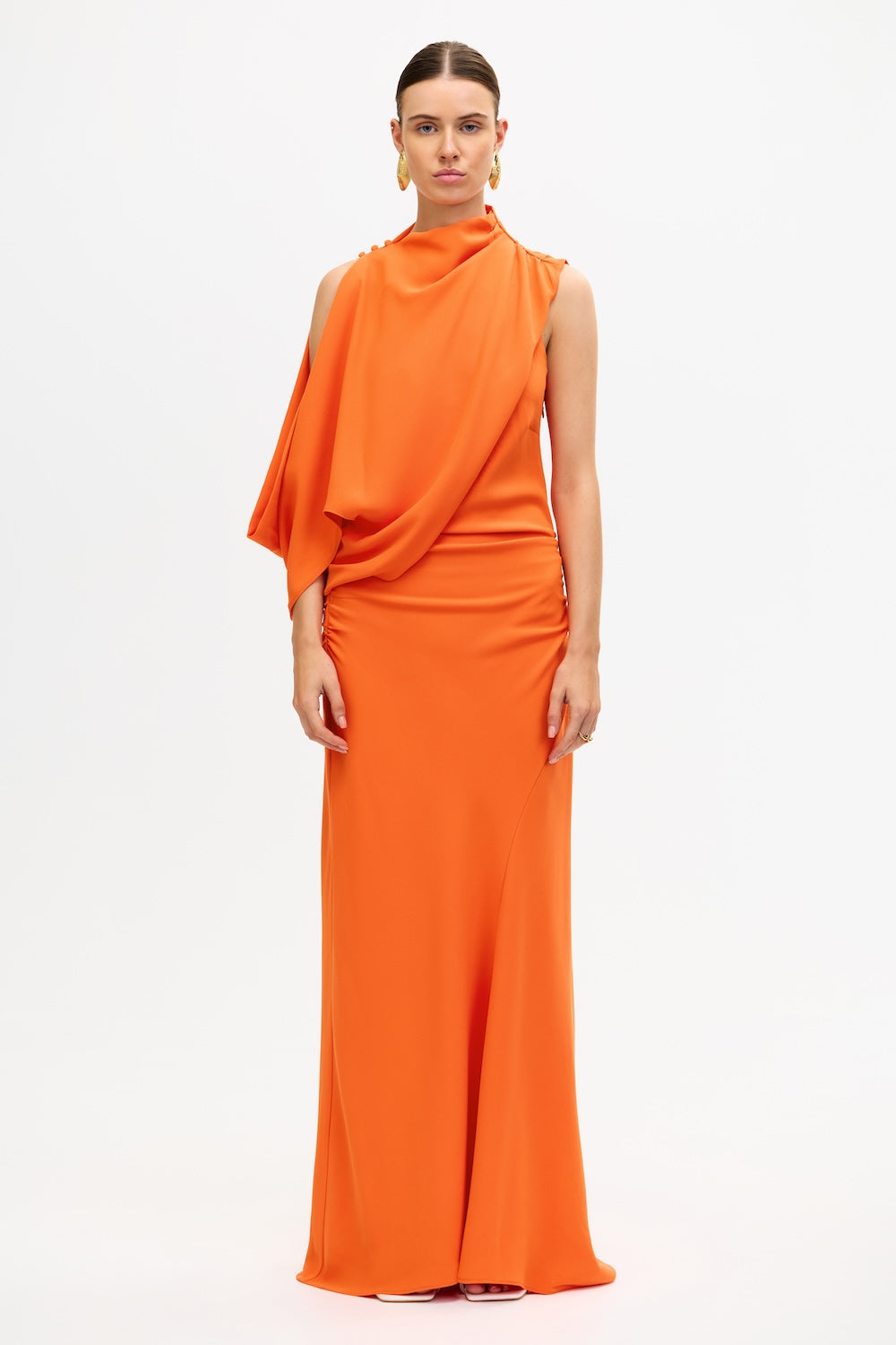 Acler Online AU Women's Maxi Dress, Fanta Color, AU10 US6 Size