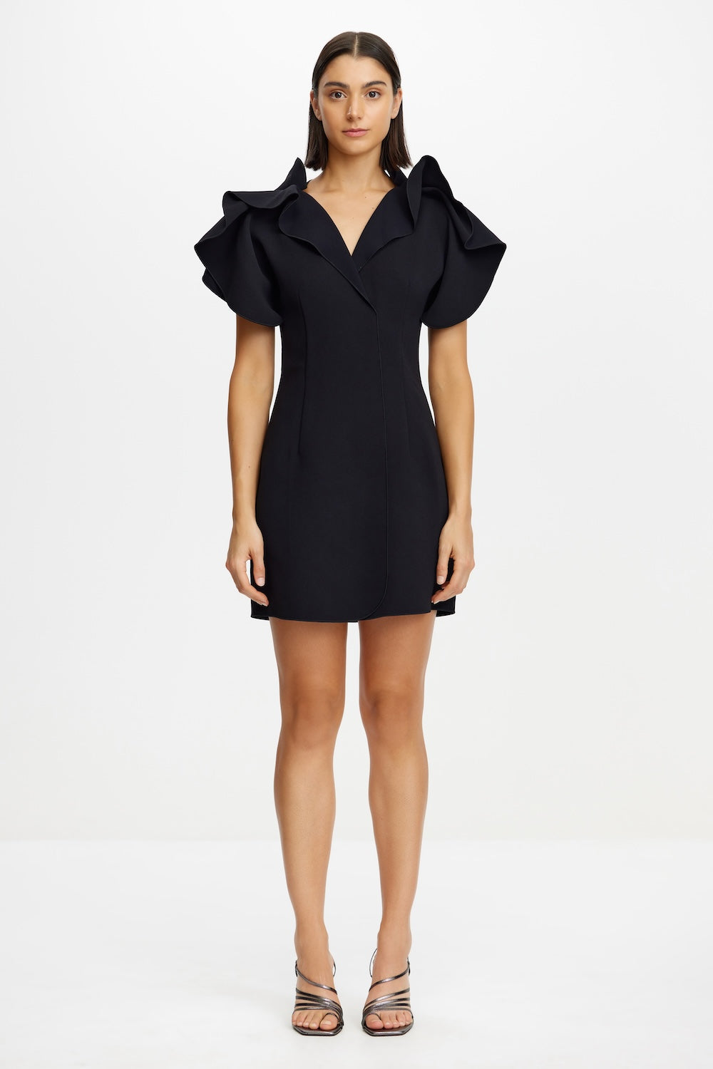 norman mini dress black Acler Normanhill In Black, Size 8 Au Color:Aloha Lei Lavender Peach evening black dress black sequin dress: Dresses Complete the look with