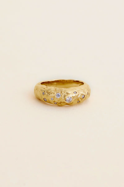 Size 7.25 store Molten Gold Ring by Schmuckwerk