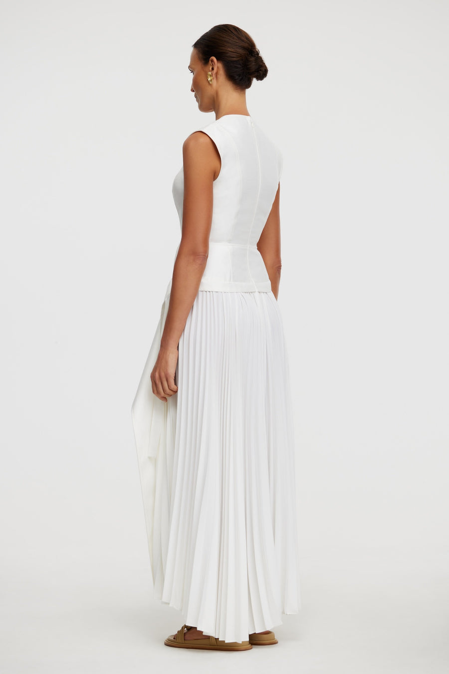 Acler Online AU Women's Maxi Dress, Ivory, AU6 US2, Linen Viscose Nylon Acler Online AU Women's Maxi Dress, Ivory, AU6 US2, Linen Viscose Nylon
