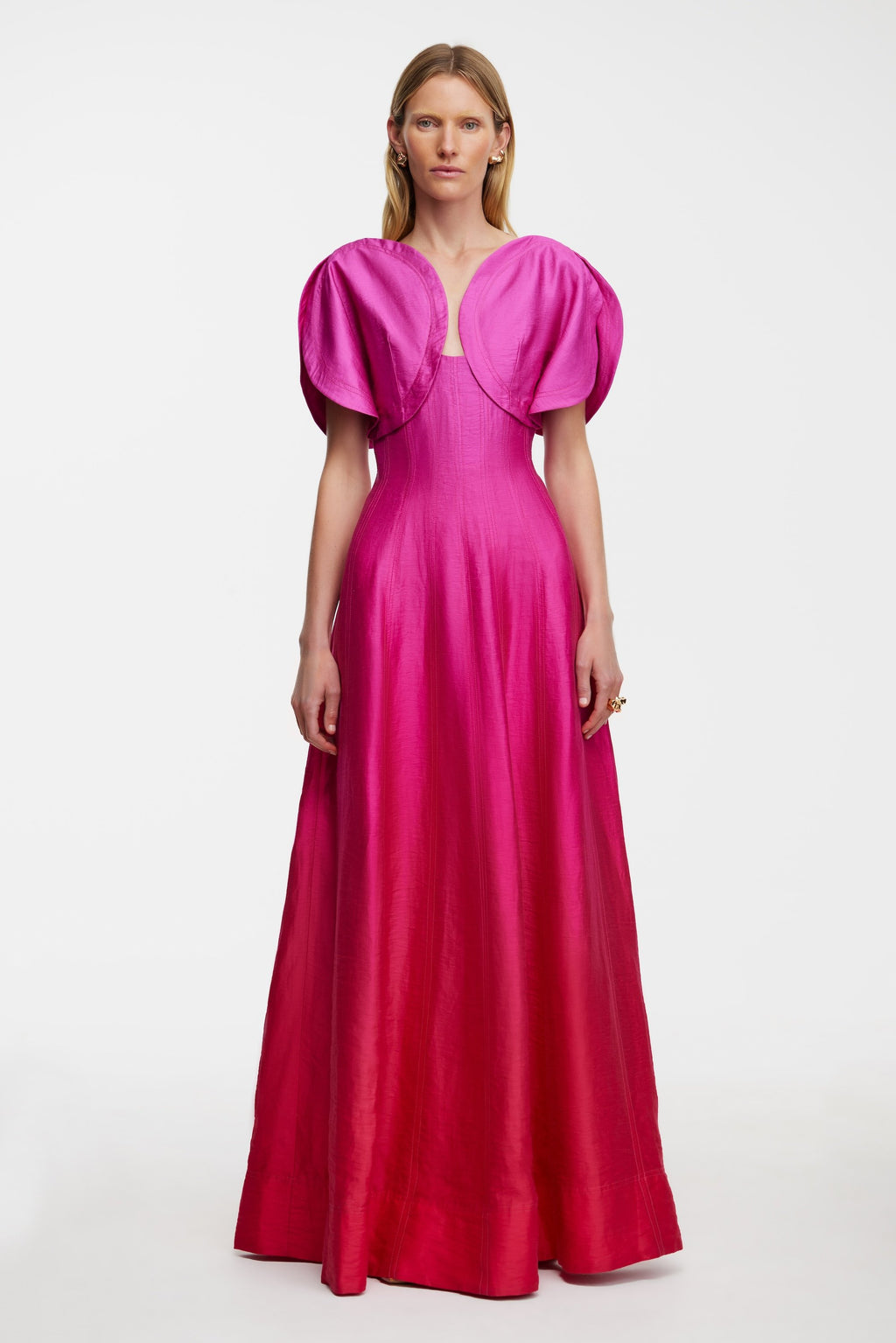 green emerald velvet dress Primavera 13153 Modest Formal Dress Antique Rose / 12 main image 0