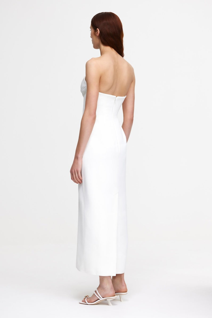 acler white midi dress White Acler Fairley Midi Dress by Acler