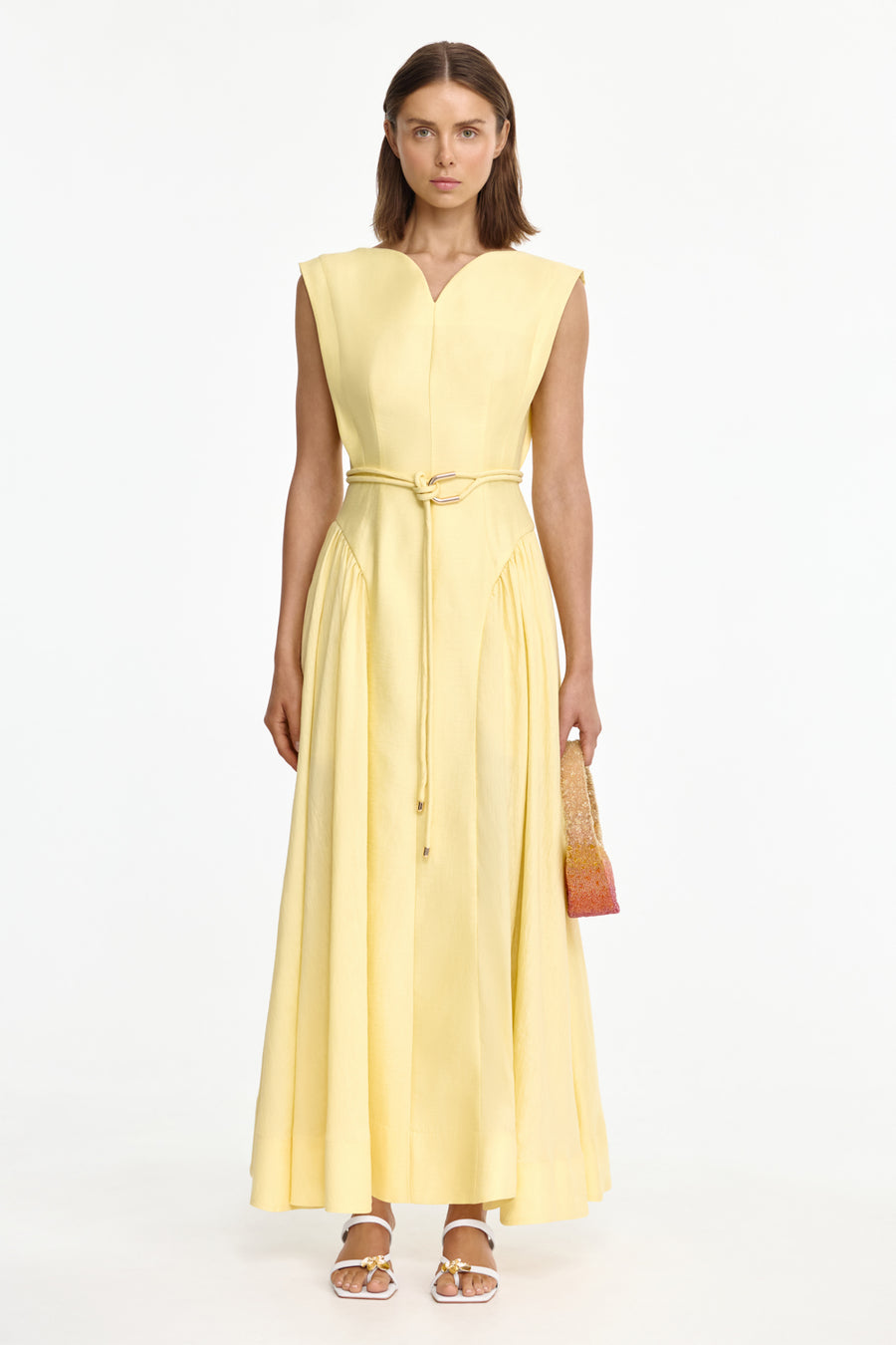 Acler Online AU Women's Lemon Sorbet Maxi Dress, AU10 US6 Acler Online AU Women's Lemon Sorbet Maxi Dress, AU10 US6