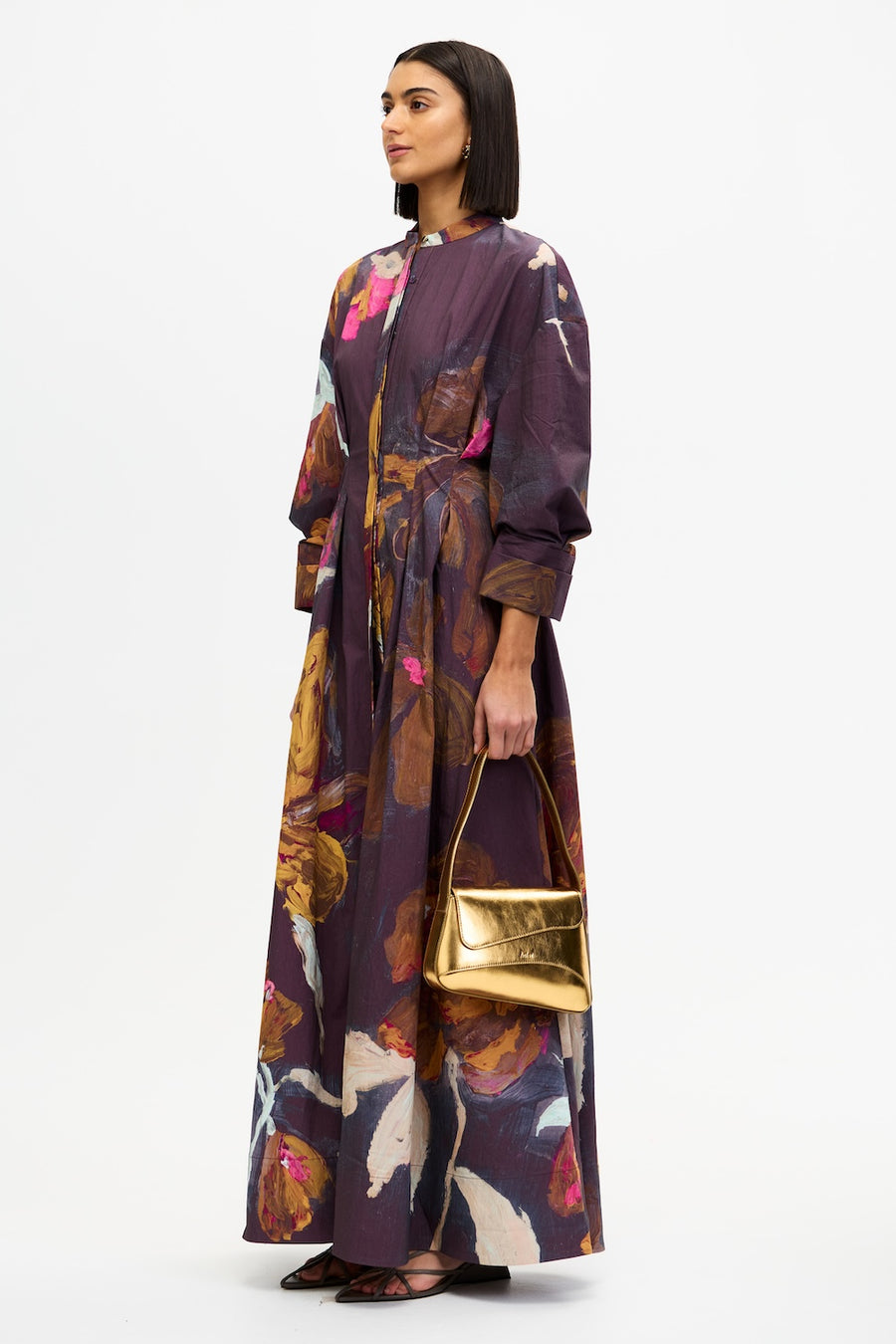 Acler Online AU Smitherton Maxi Dress, Cocoa Canvas, AU8 US4