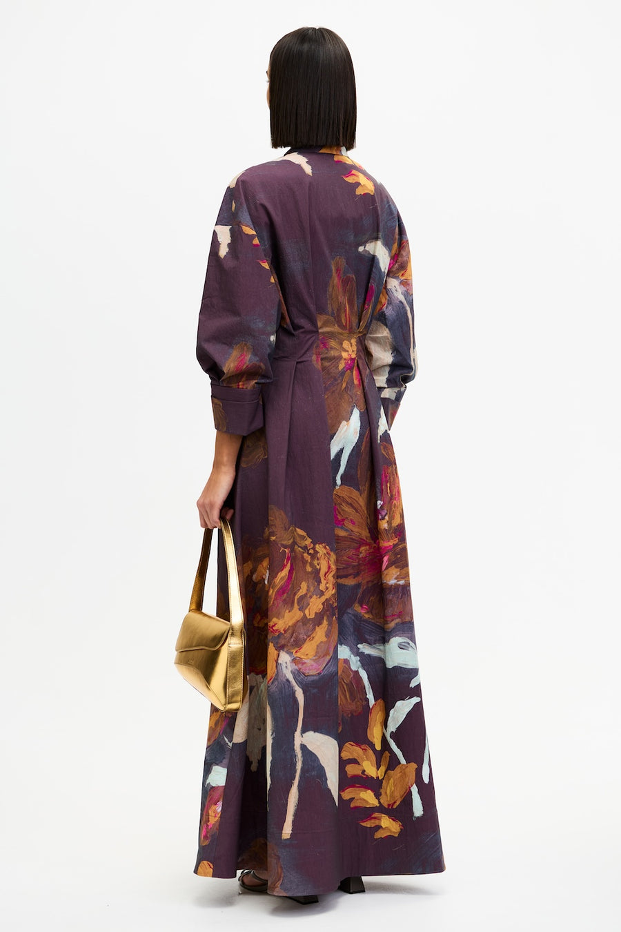 Acler Online AU Smitherton Maxi Dress, Cocoa Canvas, AU8 US4
