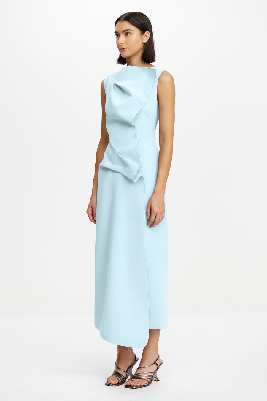 agnor midi dress Acler Normanhll Midi Dress In Bluebell, Size 6 Au