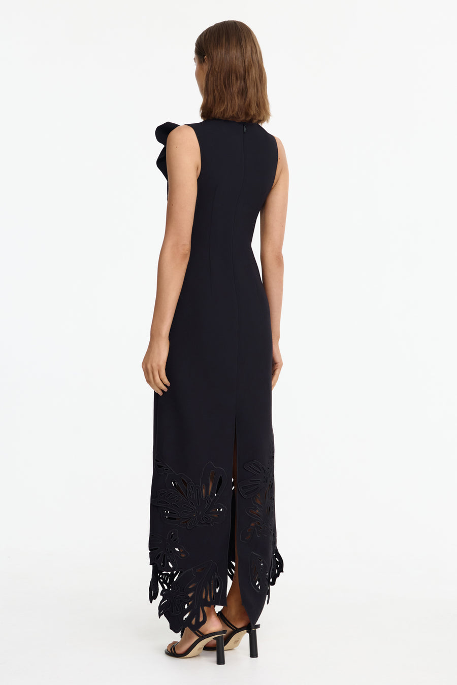 Lessonhall Asymmetrical Maxi Dress in Black Lessonhall Asymmetrical Maxi Dress in Black