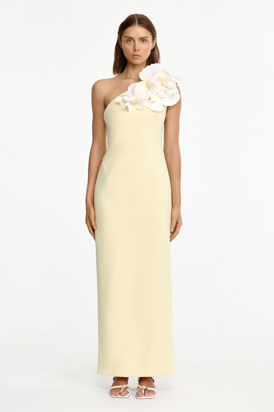 Acler Online AU Lemon Sorbet Maxi Dress, AU8 US4, Viscose Elastane Acler Online AU Lemon Sorbet Maxi Dress, AU8 US4, Viscose Elastane