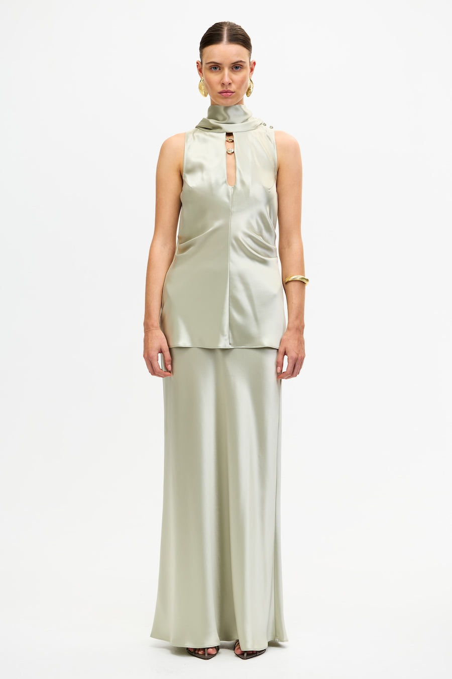 ACLER ONLINE AU SHORTGREEN MAXI SKIRT
