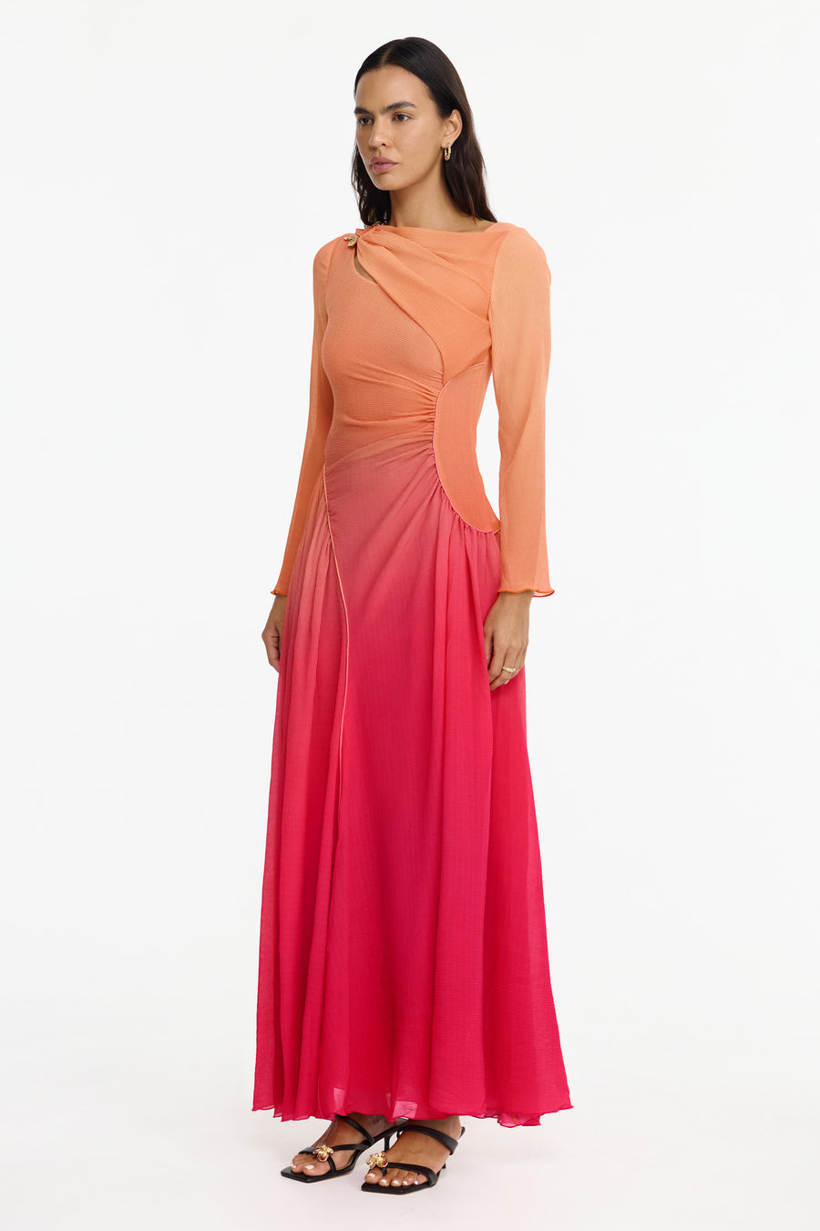 vintage long sleeve maxi dress Vintage 1970s Maxi Dress – Vintage Vandalizm