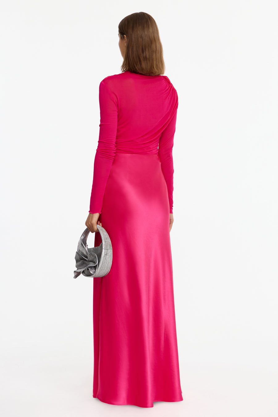 Acler Online AU Maxi Dress, Magenta, AU12/US8