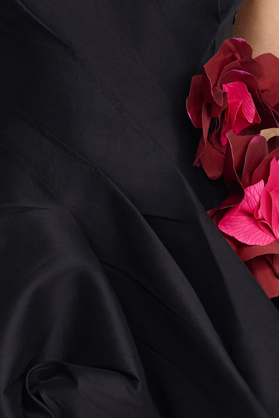 Falldon 3d Floral Mini Dress in Black