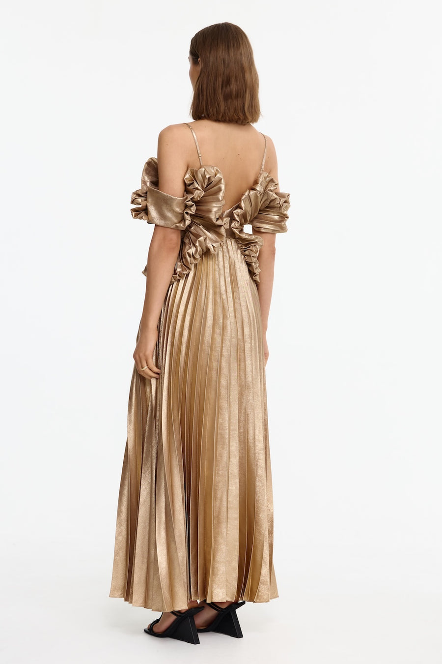 acler patterson maxi dress Hillsome Maxi Dress for Women, Gold, AU6 US2, Polyester