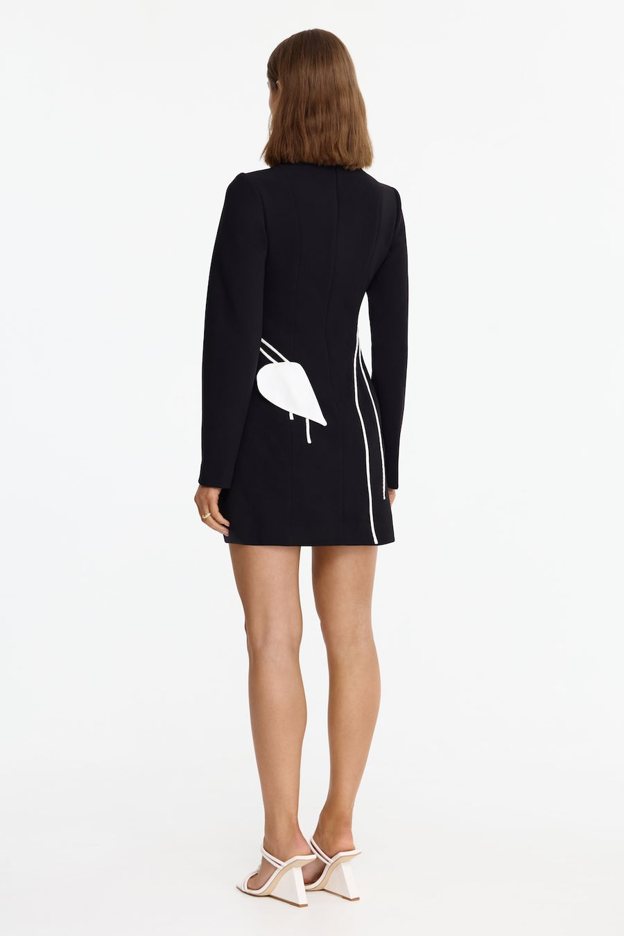 Acler Kadence Mini Dress In Black & Ivory, Size 6 Au Acler Kadence Mini Dress In Black & Ivory, Size 6 Au
