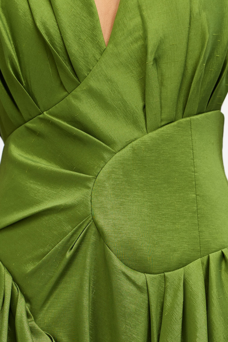 acler palms dress green Acler Long Sleeve Palms Midi Dress in Kaleidoscope Floral – Order Of Style main image 0