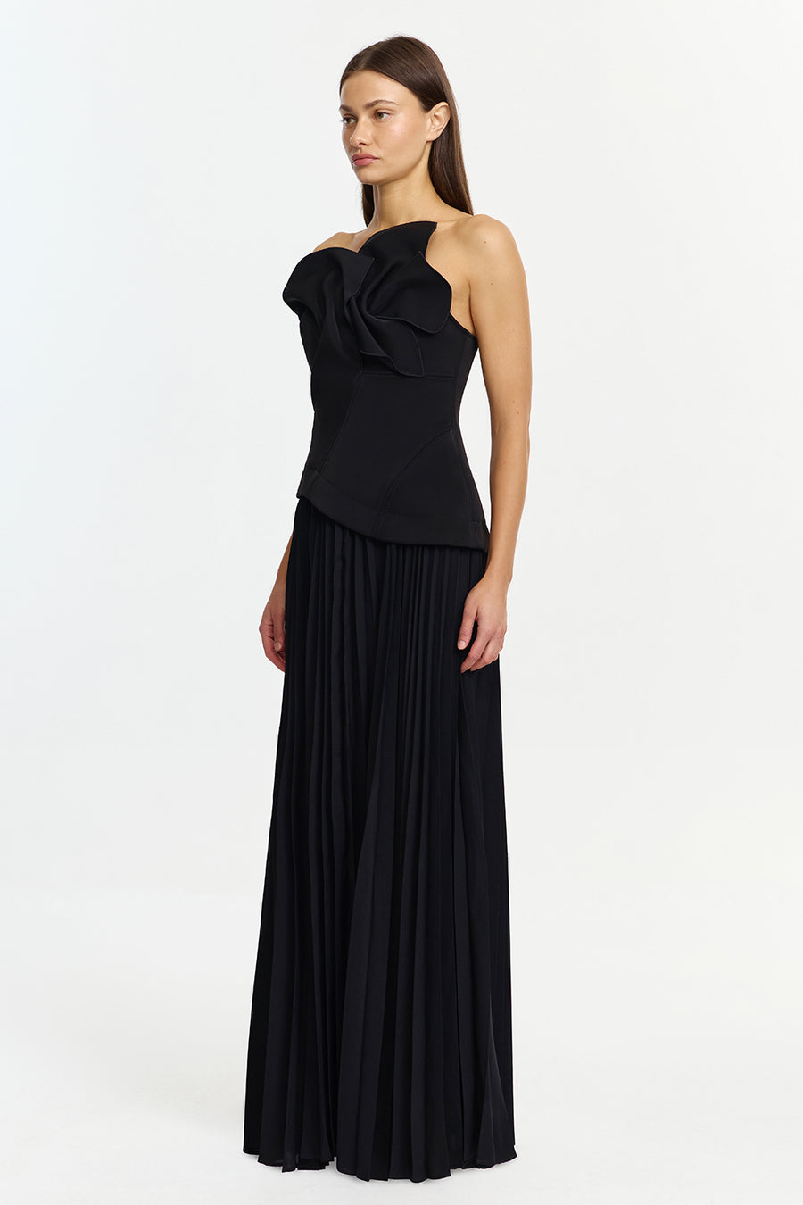 acler black dress Women's Maxi Dress, Black, AU6 US2 Maxi dresses The Stopes Production Time:2 Days Black & White Dresses Pink Fort Women's Short Sleeves Cotton Solid A-Line Dress - Blue