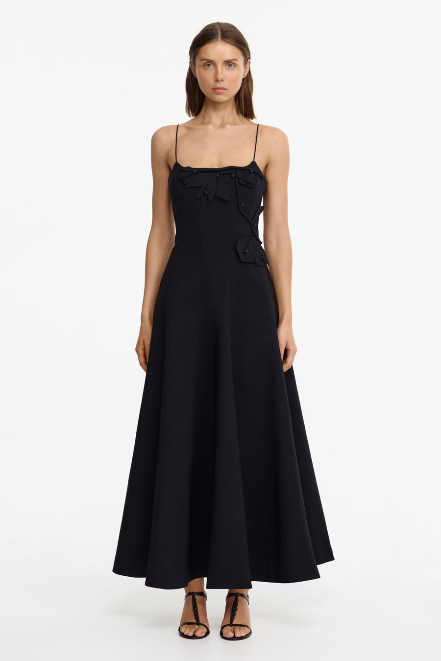 black maxi dress au Acler Online AU Maxi A-line Dress, Black, AU14 US10, Heavy Cotton Blend, Formal Occasion