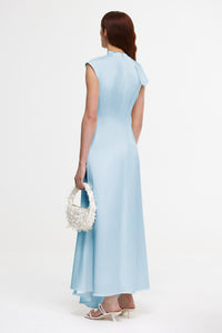 acler ramshaw draped satin midi dress RAMSHAW MAXI DRESS