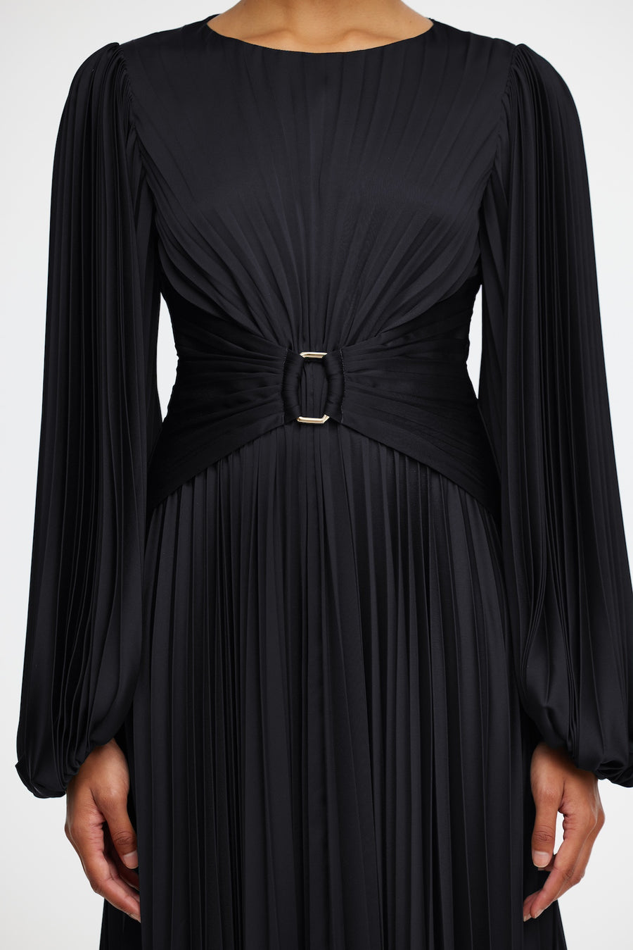 acler black dress ISLA COLUMN MIDI DRESS