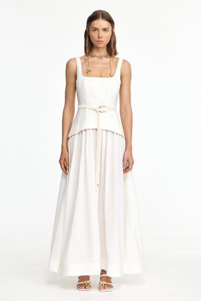 acton maxi dress in ivory l'academie Amiens Maxi Dress