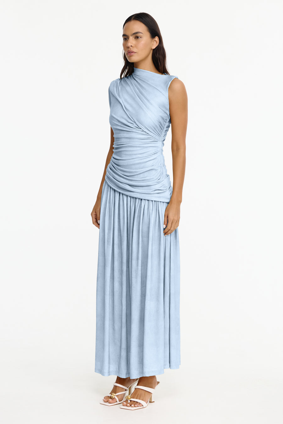 acler blue pleated dress Online AU Deanhill Maxi Dress, Bluestar, AU8 US4 size:3X SAU LEE Isa Mini blue hue and architectural kyle richards dresses