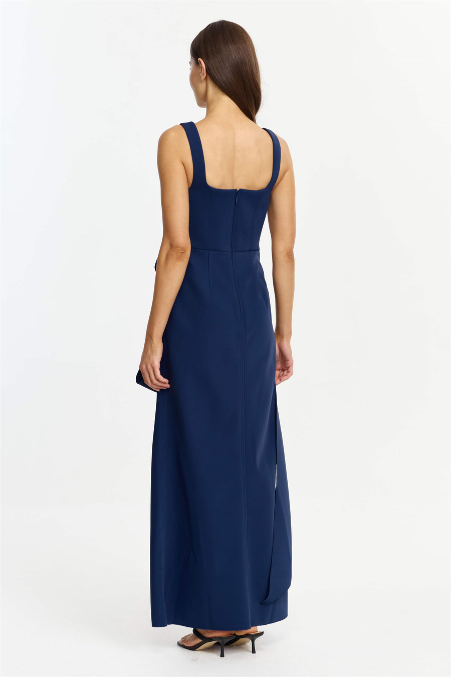 acler formal dress MANNETTO MAXI by ONLINE AU, Sapphire, AU8 US4, MAXI dress, Bonded woven Side pockets