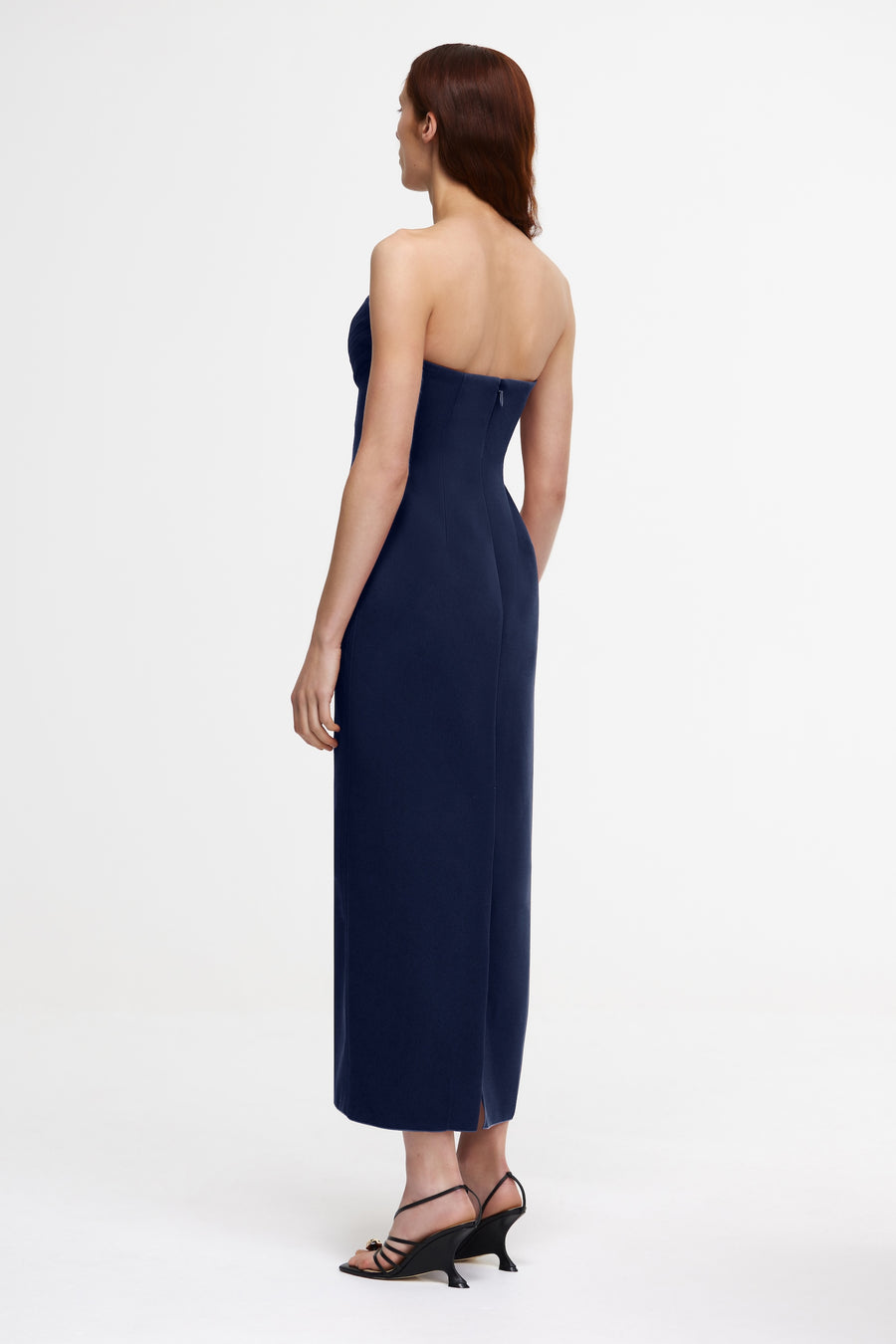 Whitnell MIDI Dress for Women, Navy, AU14 US10, Polyester Whitnell MIDI Dress for Women, Navy, AU14 US10, Polyester