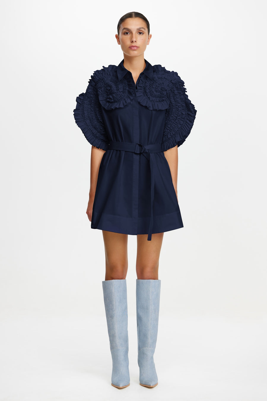Gedney Mini Shirt Dress for Women, Deep Sapphire, AU16 / US12 Gedney Mini Shirt Dress for Women, Deep Sapphire, AU16 / US12
