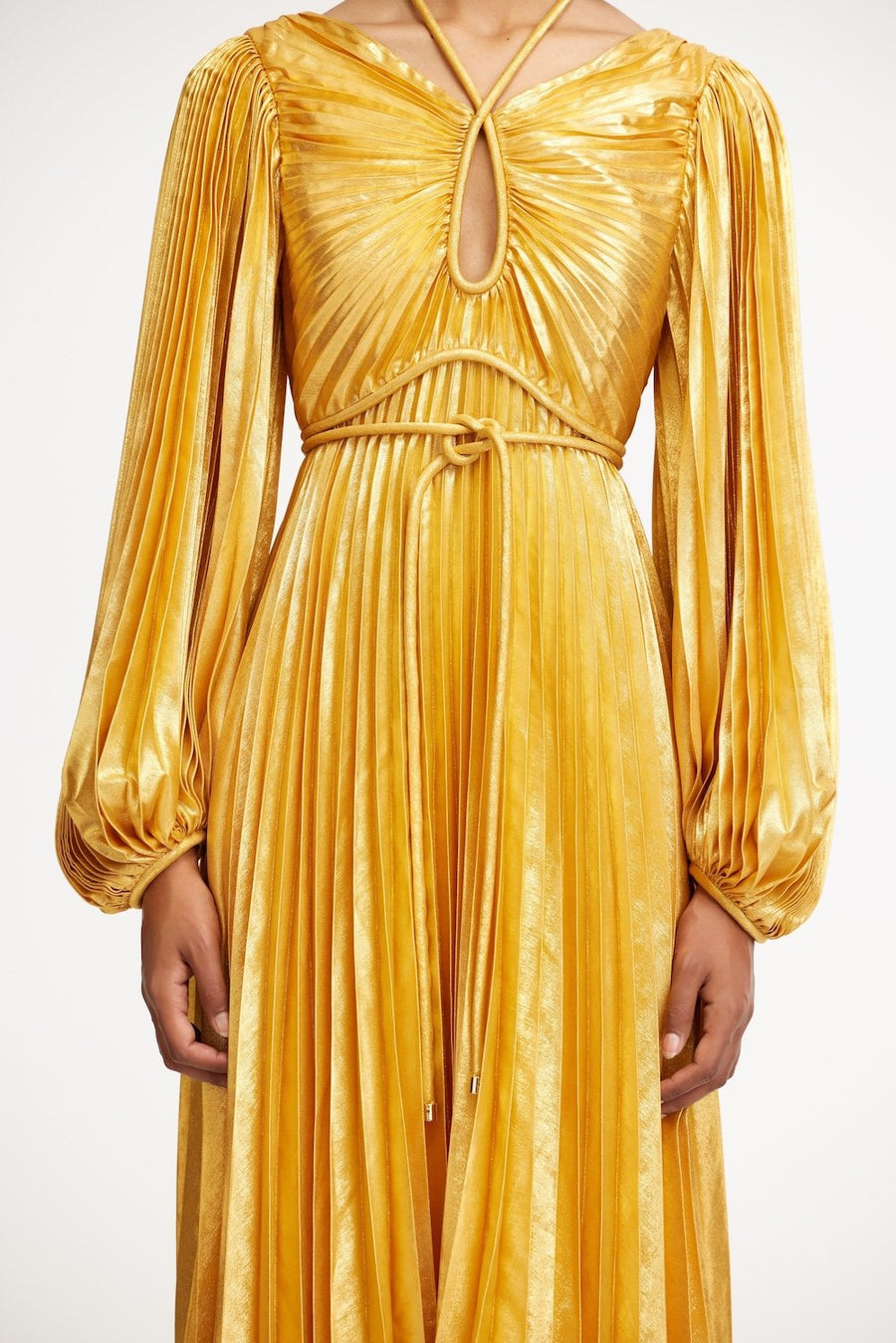 Acler Online AU Honey Gold Metallic Maxi Dress, AU12 US8 Acler Online AU Honey Gold Metallic Maxi Dress, AU12 US8