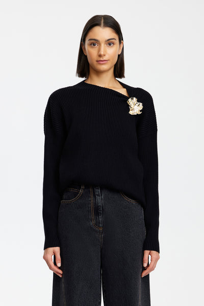 épine big knit BLACK WESTIE KNIT – Acler